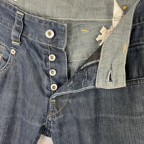 G Star Raw Jeans Mens W33 L32 Blue Denim Radar Straight Button Fly - Picture 5 of 6